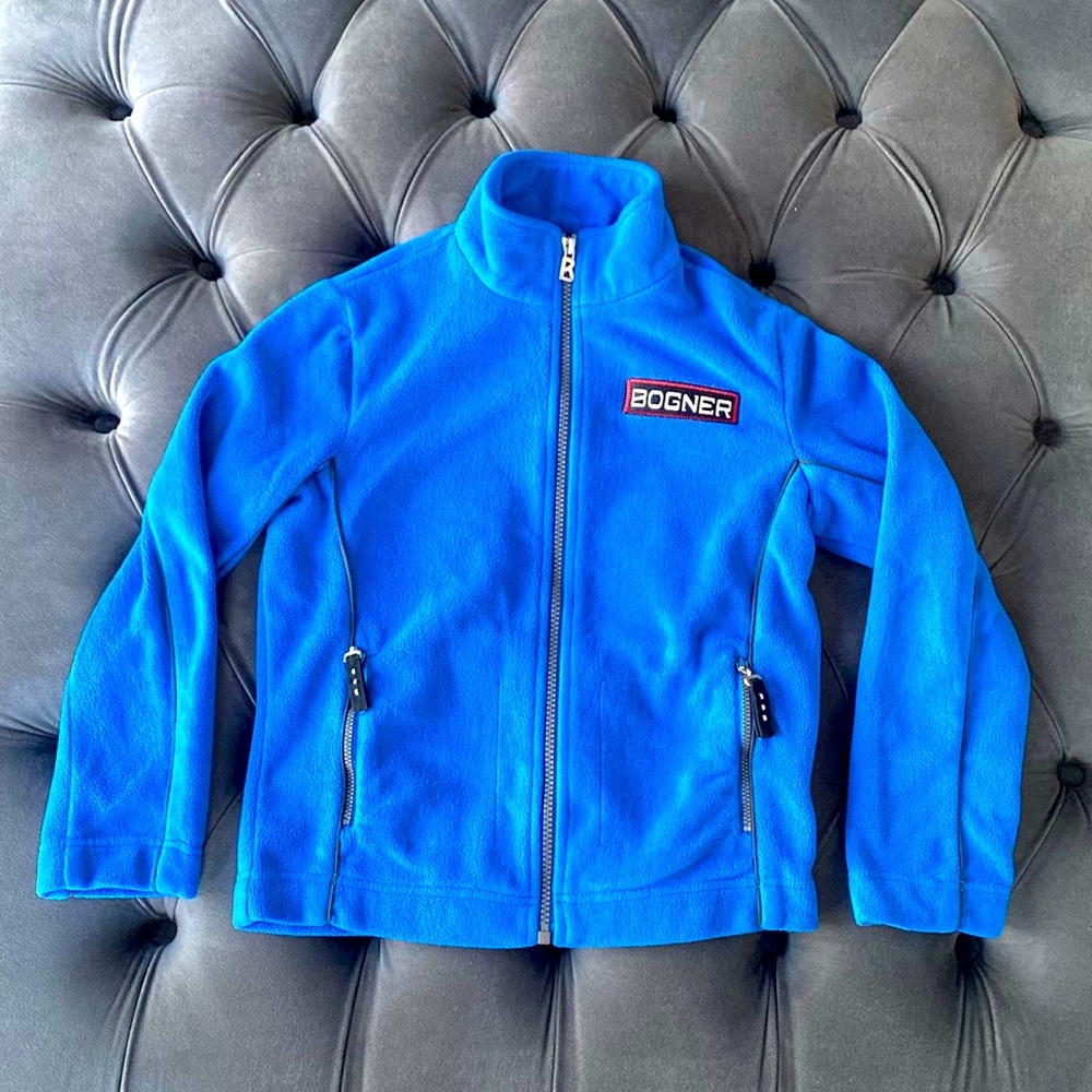 Bogner Fleece second layer in blue, size ML (7-8y.o.)
